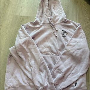 Light purple Graphic Hoodie